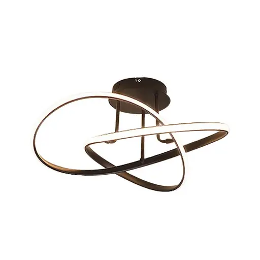 Люстра світлодіодна стельова PJ866 (Чорний) 60см - фото 2