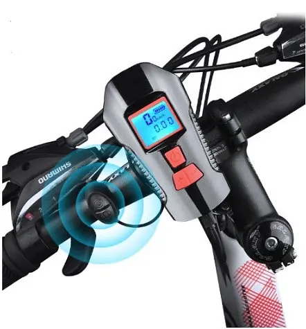 Велофара на руль с сигналом и спидометром Xanec SFL15 - фото 3