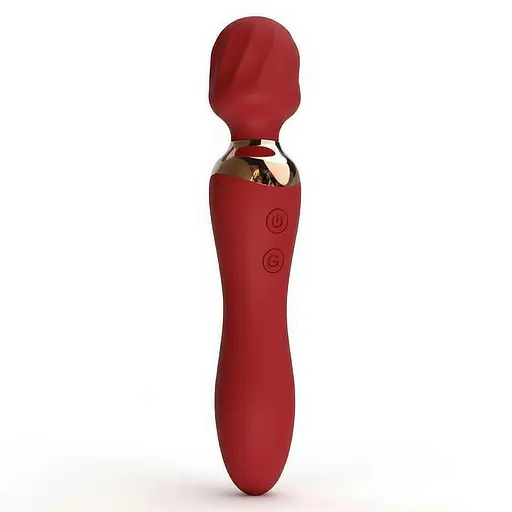 Двостороннього вібратора "Night Stories" з USB-зарядкою Червоний - фото 1