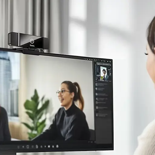 Веб-камера Hoco D100 Black - фото 4