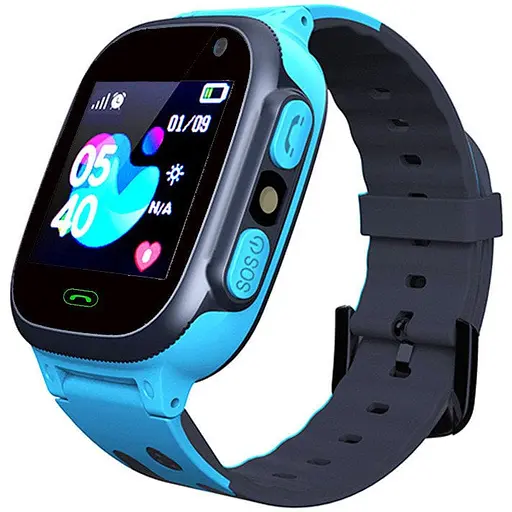 Дитячий смарт-годинник Smart Baby Watch S1 з камерою GPS-трекером і яскравим дисплеєм блакитний