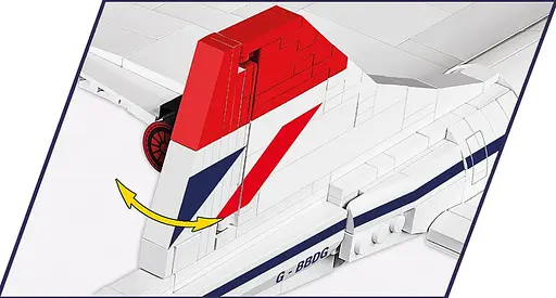 Конструктор COBI Concorde G-BBDG 1:95 455 деталей — Пасажирський літак 1917 - фото 6