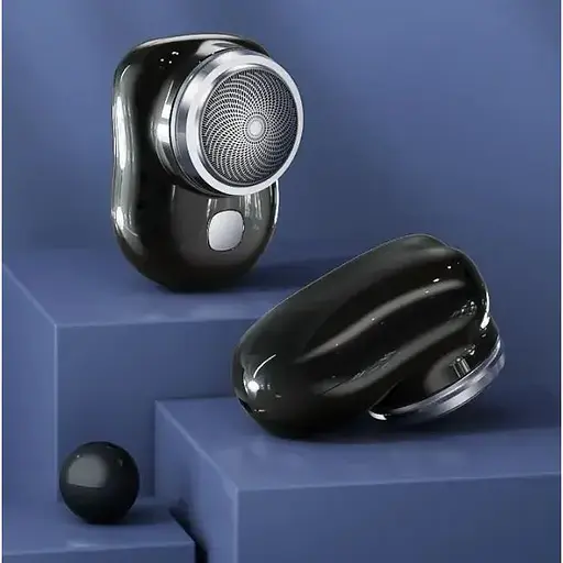 Акумуляторна міні бритва Ckeyin 10P електробритва бездротова роторна, для чоловіків, дорожня - фото 5