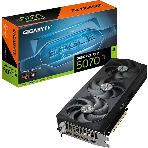 Видеокарта Gigabyte GeForce RTX 5070 Ti EAGLE SFF OC 16G (GV-N507TEAGLE OC-16GD) EU [125986]