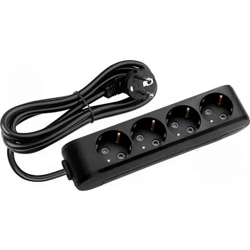 Мережевий фільтр X-tendia із заземленням 4 розетки, 3м (WLTB04432BL-UA) - фото 1