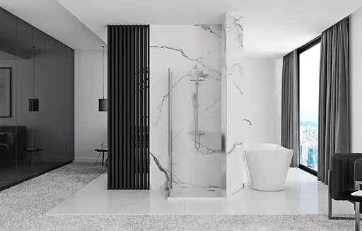 Душова кабіна Rea Maxim 90x90 R REA-K0267, Хром, Права, прозорий - фото 4