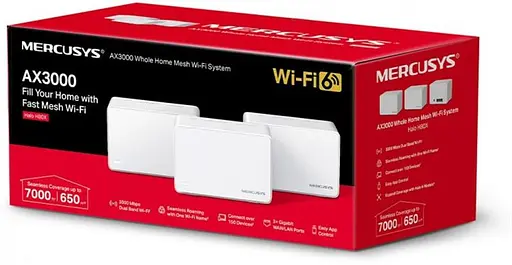 WiFi Mesh система Mercusys Halo H80X 3-pack - фото 4