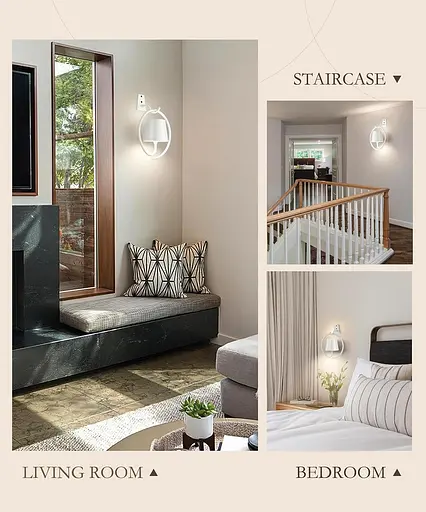 Бездротовий настінний світильник 3 кольори безступінчасте затемнення - фото 5