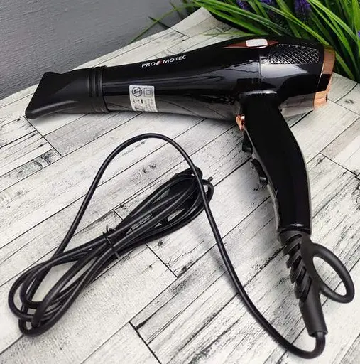 Фен для сушіння та укладання волосся Promotec PM 2310 з дифузором та концентратором - фото 3