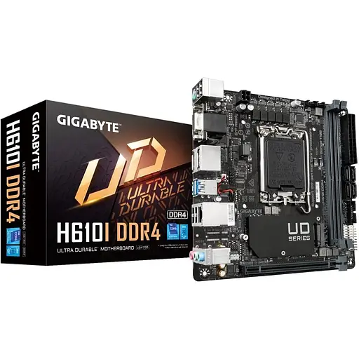 Материнська плата Gigabyte H610I s1700 H610 2xDDR5 M.2 HDMI D-Sub ATX - фото 5