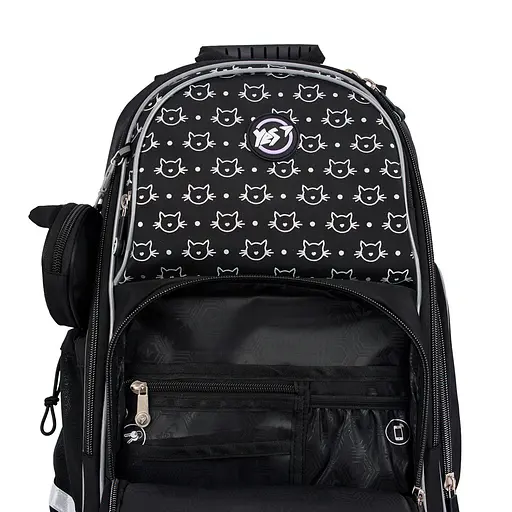 Рюкзак шкільний напівкаркасний Yes Smiling Cats S-100 - фото 9