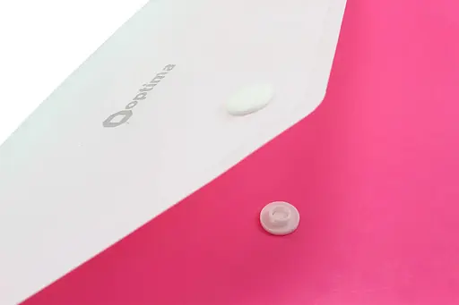 Папка-конверт А4 конверт на кнопці O35206 Optima, 2 відділи (4044572552064) Рожевий - фото 4