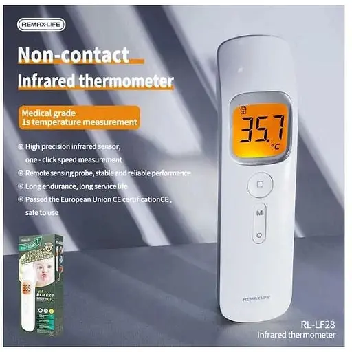 Безконтактний термометр REMAX RL-LF28 Білий - фото 3