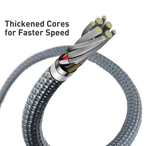 Дата кабель Baseus Dynamic Series USB to Lightning 2.4A (1m) (CALD000402) Slate Gray - фото 7