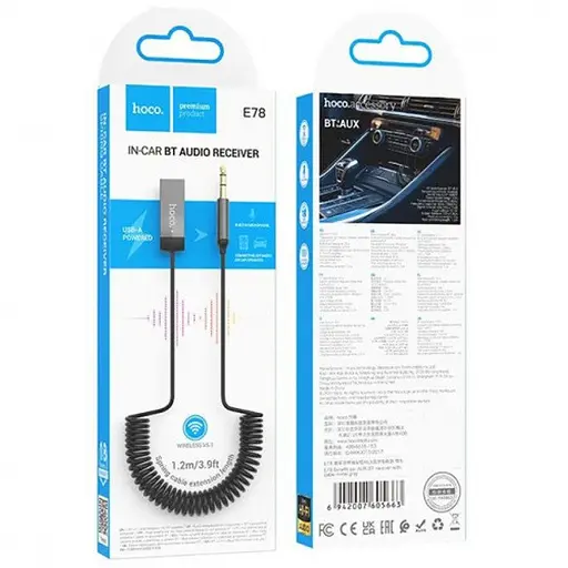 Bluetooth ресівер Hoco E78 Grey - фото 6