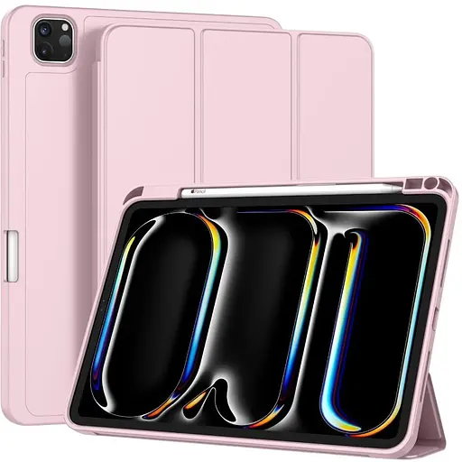 Чохол-книжка DK для Apple iPad Pro 13" M4 2024 Еко-шкіра силікон Smart Case Слот під Стілус pink sand