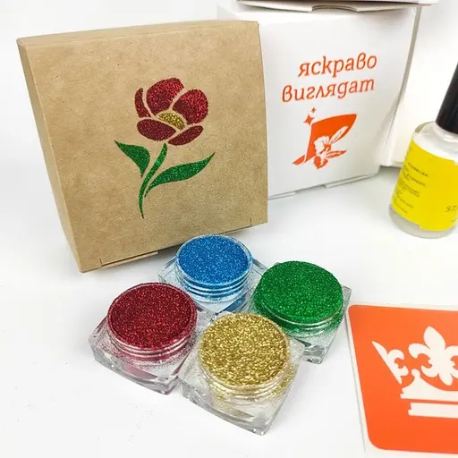 Подарунковий набір для біо-тату Яскраві фарби gift-set-jaskravi-farbi - фото 2