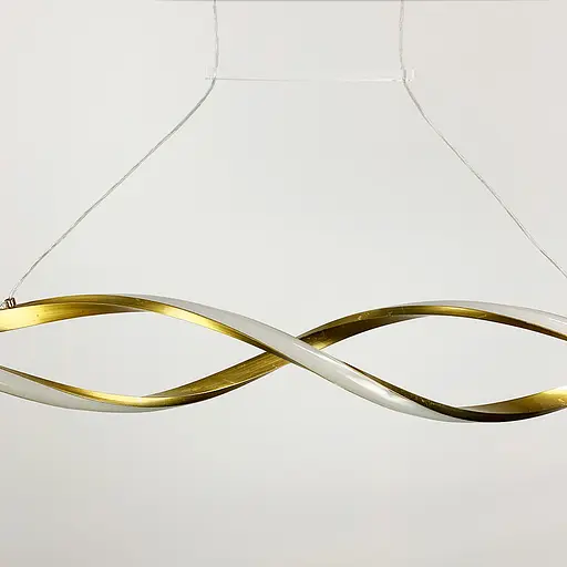 Лінійний підвісний LED світильник SCREW у золотому корпусі в 2-х розмірах Line.F Довжина 120 см - фото 2