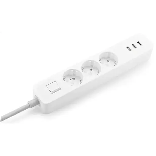 Мережевий подовжувач фільтр Xiaomi Mi Power Strip 3 розетки 3 USB - фото 1