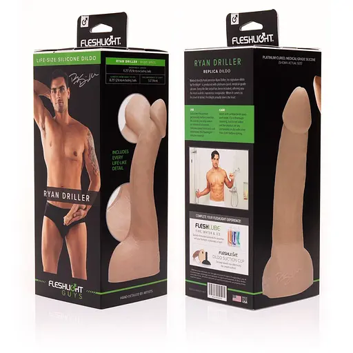 Фалоімітатор Fleshlight Guys: Ryan Driller Dildo, по зліпку пеніса - фото 2
