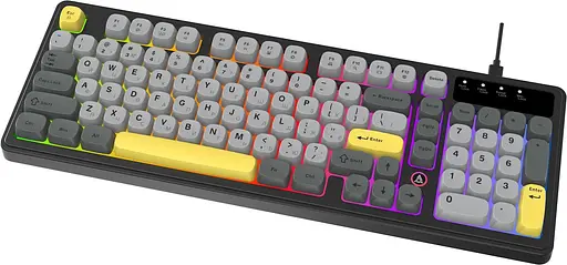 Клавіатура Ajazz AF98 Black Gray Yellow (AF98-BGY) - фото 3