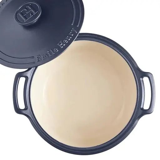 Каструля Emile Henry з кришкою 6 л синя (664770) - фото 3