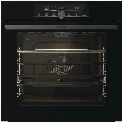 Духовой шкаф электрический Gorenje A+ 77 л дисплей пиролиз черный