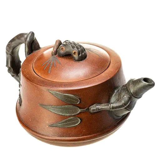 Исинский чайник Сосна, бамбук и слива 400 мл в стиле Ван Иньсянь - фото 3