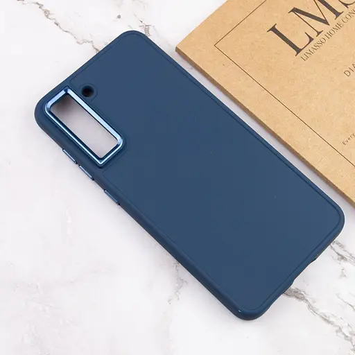 TPU чохол Bonbon Metal Style для Samsung Galaxy S23 Синій / Cosmos blue - фото 4