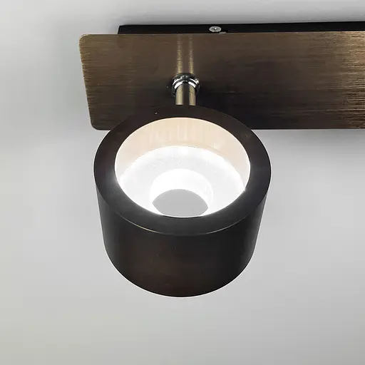 Світлодіодне коричневе бра Line F із двома регулюючими точками світла 32х17 см Арт. 8243/2 Coffee - фото 3