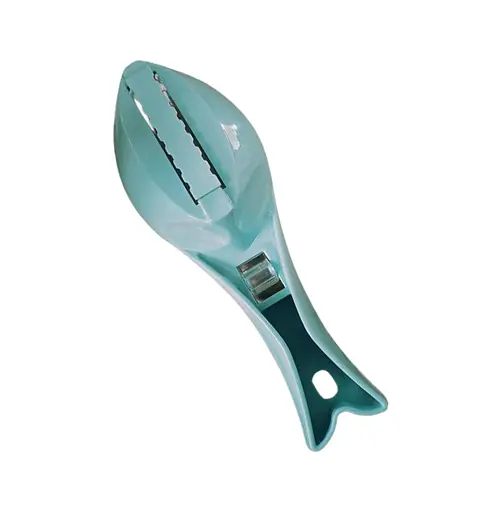 Рибочистка пластикова з контейнером 16 см, Kitchen Master Блакитний 84805 - фото 1