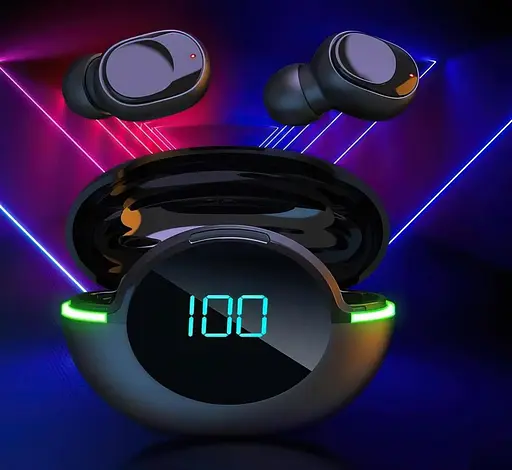 Беспроводные наушники Y80 Объемный звук 8D Светодиодный цифровой дисплей  - фото 3