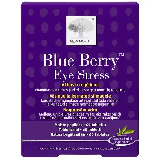 Витамины для глаз New Nordic Blue Berry Eye Stress 60 таблеток