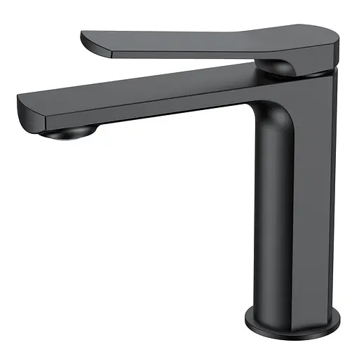 Смеситель для умывальника Volle Solo 26 мм de la noche 1510.011104 Черный матовый - фото 1