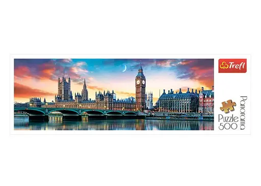 Пазл Trefl Биг Бен и Вестминстерский дворец Лондон 500 эл. панорама (29507) - фото 2