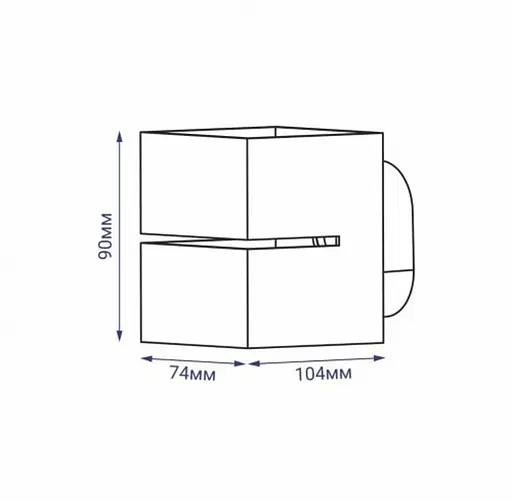 Накладной настенный светильник для интерьерной подсветки Line F Арт. AL8000 белый - фото 3