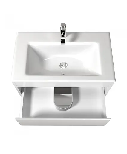 Тумба Мойдодир Prime 80 з умивальником Amalfi 80 підлогова Білий - фото 8