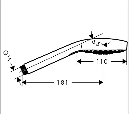 Ручной душ Hansgrohe Croma Select E Multi EcoSmart 9 л/мин белый/хром 26811400, Хром - фото 2