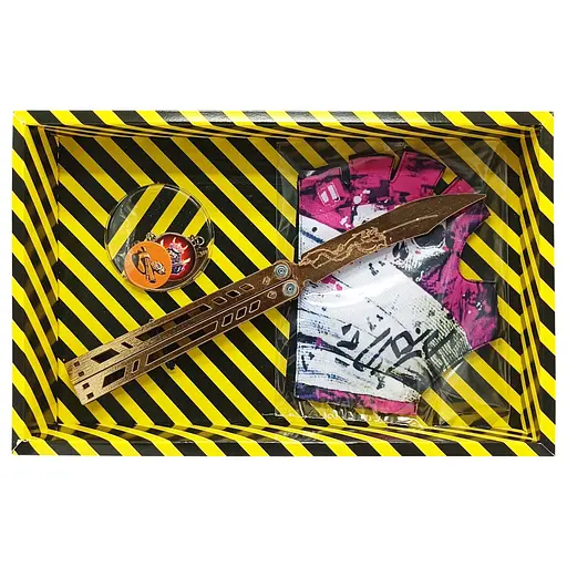 Сувенірні ножі дерев'яні набір BOX "Метелик LEGASY" BALL-B