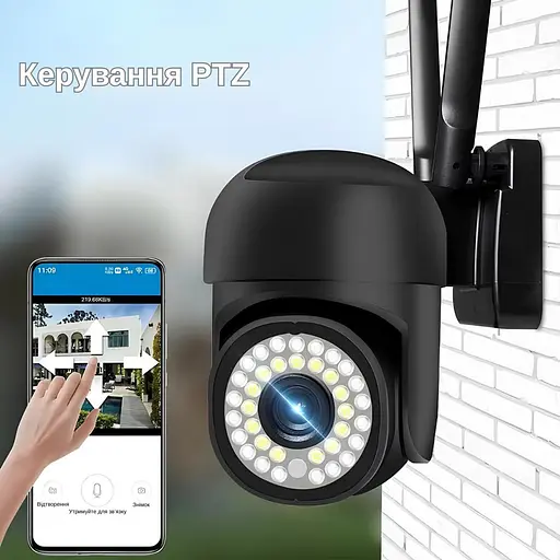 IP-камера уличная XON SmartCam Wi-Fi 1080P (SCWEW21YW 3688) Черная - фото 2