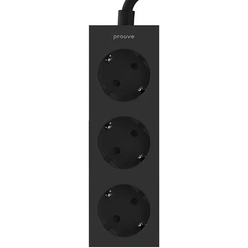 Мережевий фільтр Proove Magnet Strip (3xAC) 1.6m black (PSMS25000001) - фото 5