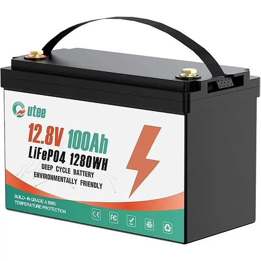 Аккумулятор Outee LiFePO4 12V (12.8V/100Ah/1280Wh) [154675] - фото 1