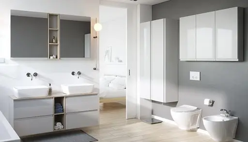 Шафка підвісна відкритий під стільницю Cersanit Moduo 40 см дуб - фото 4