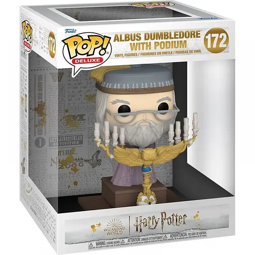 Фігурка Funko Pop Гаррі Поттер Дамблдор Harry Potter Dumbledore with Podium 15 см HP DP 172 - фото 3