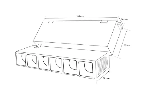 Трековый светильник MJ-Light Magnet TS-SLC78045/6X2W WW 3000K - фото 10