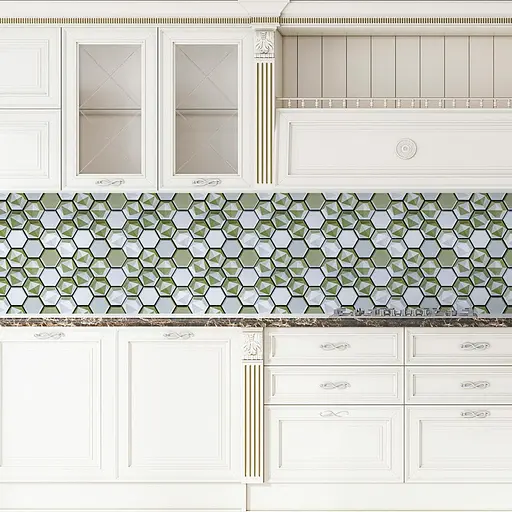 Декоративная ПВХ плитка на самоклейке 280х300х5мм Соты, цена за 1 шт. (СПП-502) SW-00000666 - фото 5