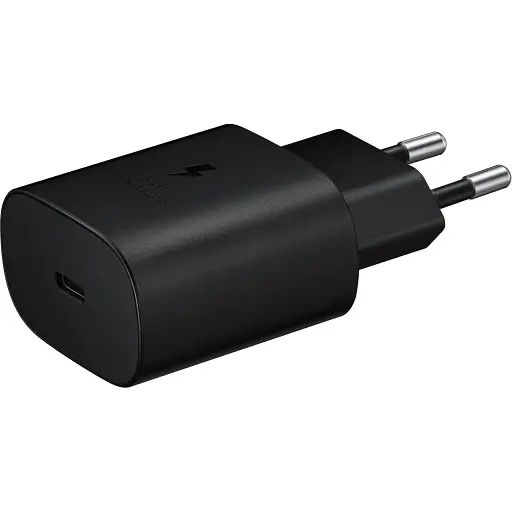 Зарядний пристрій Samsung 25W EP-TA800NBEGRU Travel Adapter (w/o cable) black - фото 1
