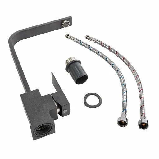 Змішувач для кухні Platinum 179 NES (3007) Карбон Чорний - фото 2