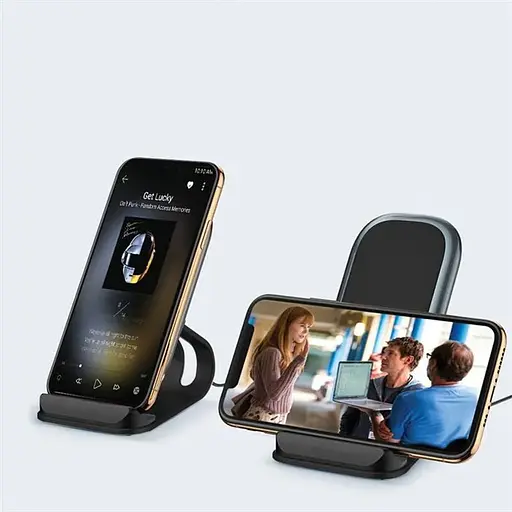 Беспроводное зарядное устройство ColorWay Wireless Stand 10W Blue (CW-CHW30Q-BL) - фото 9