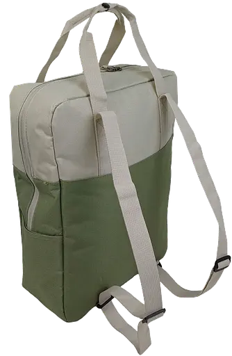 Легкая сумка - рюкзак LS два в одном 15L бежевая с оливковым sum0028841 - фото 4